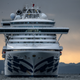 The Diamond Princess cruise ship approaches Daikoku Pier where it will be resupplied and newly diagnosed coronavirus cases taken to hospital while it remains in quarantine off the port of Yokohama after a number of the 3,700 people on board were confirmed to have coronavirus on February 6, 2020.